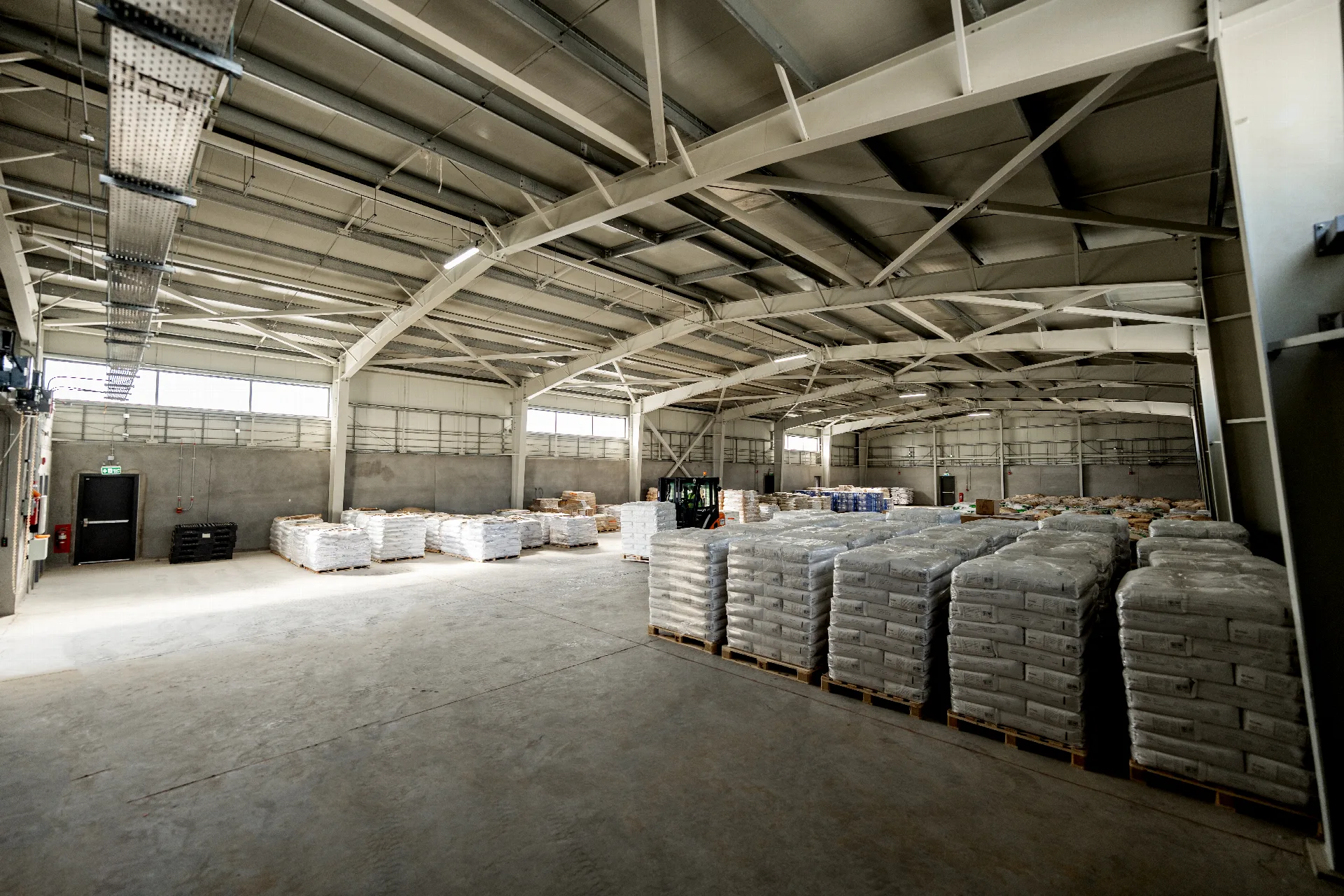 Palletized inventory inside a SPARK Logistics warehouse